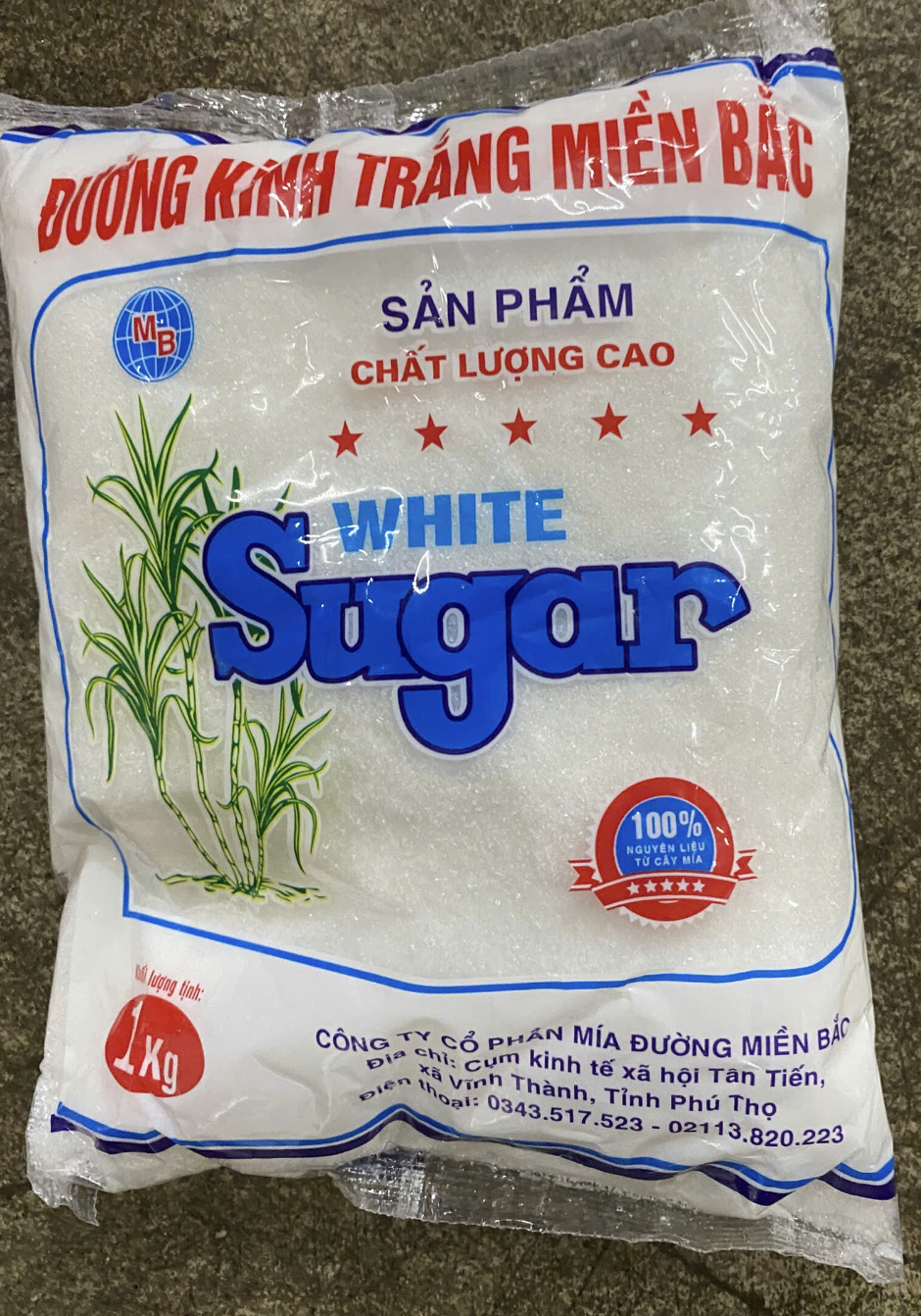 Đường kính trắng Miền Bắc 1 kg